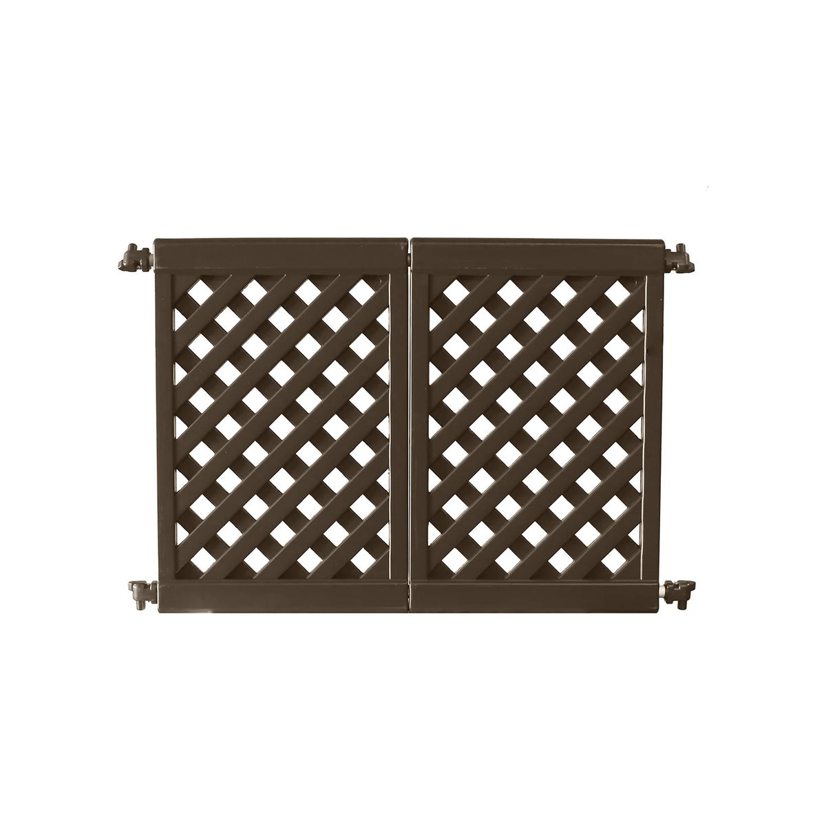 Grosfillex Resin Patio Fence, 46 1/2" Long - Brown