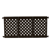 Grosfillex Resin Patio Fence, 84" Long - Black