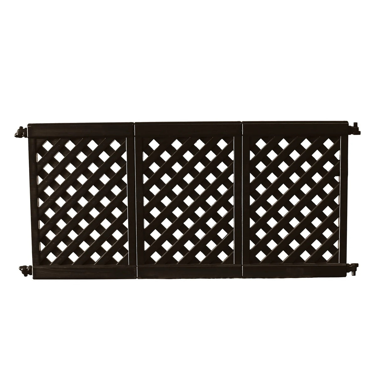 Grosfillex Resin Patio Fence, 84" Long - Black