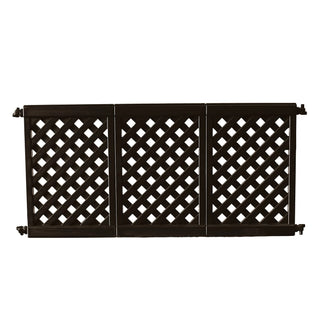 Grosfillex Resin Patio Fence, 84" Long - Black