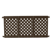 Grosfillex Resin Patio Fence, 84" Long - Brown