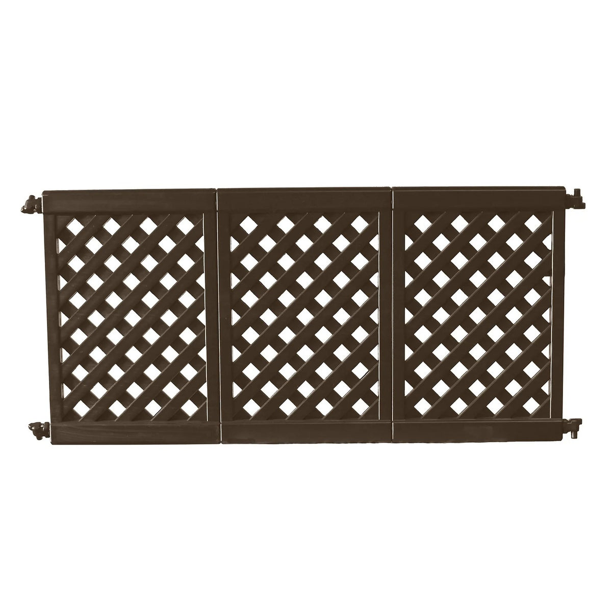 Grosfillex Resin Patio Fence, 84" Long - Brown