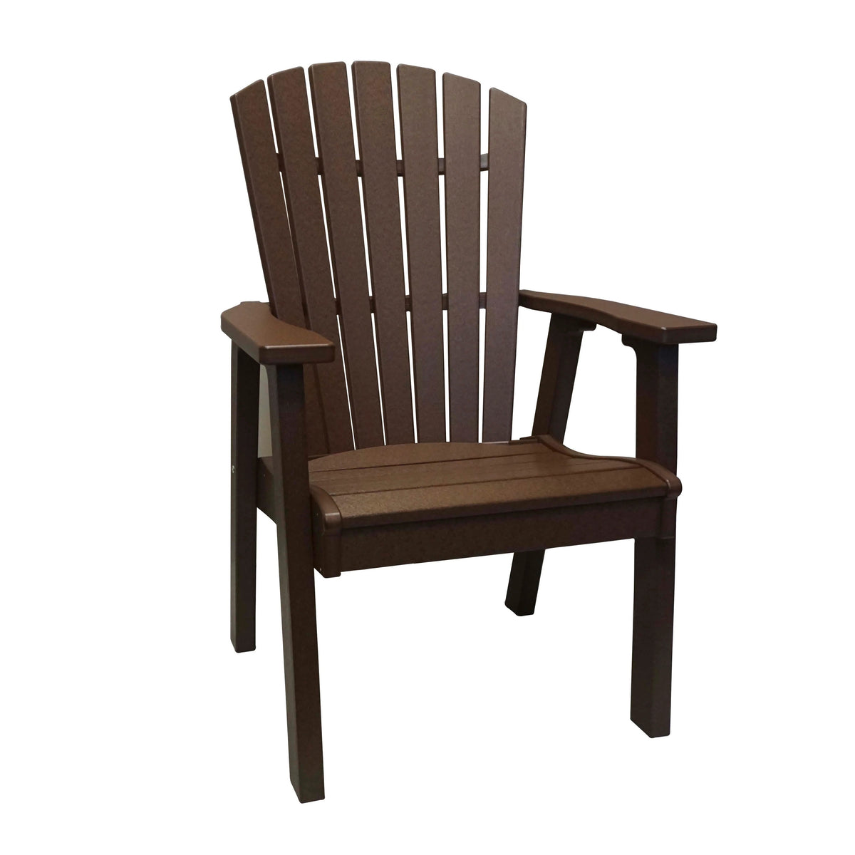 Grosfillex Kailua Adirondack Chair, 27 5/16" Wide - Dark Brown