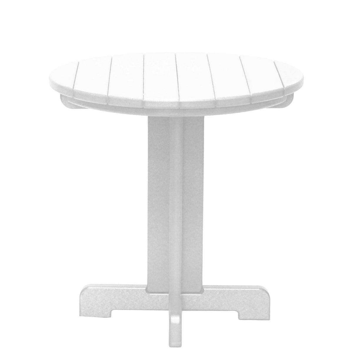 Grosfillex Kailua Low Table, 20" Diameter - White