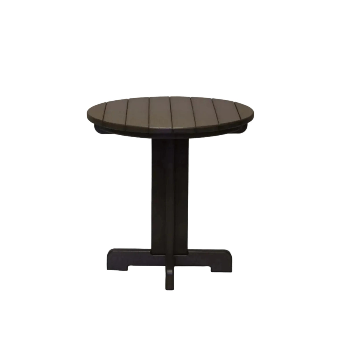 Grosfillex Kailua Low Table, 20" Diameter - Brown
