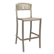Grosfillex Tahoe Bar Stool, 21 7/8" Wide - Blond French Taupe