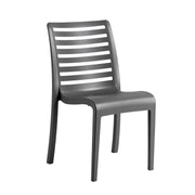 Grosfillex Astoria Chair, 20 15/16" Wide - Gray
