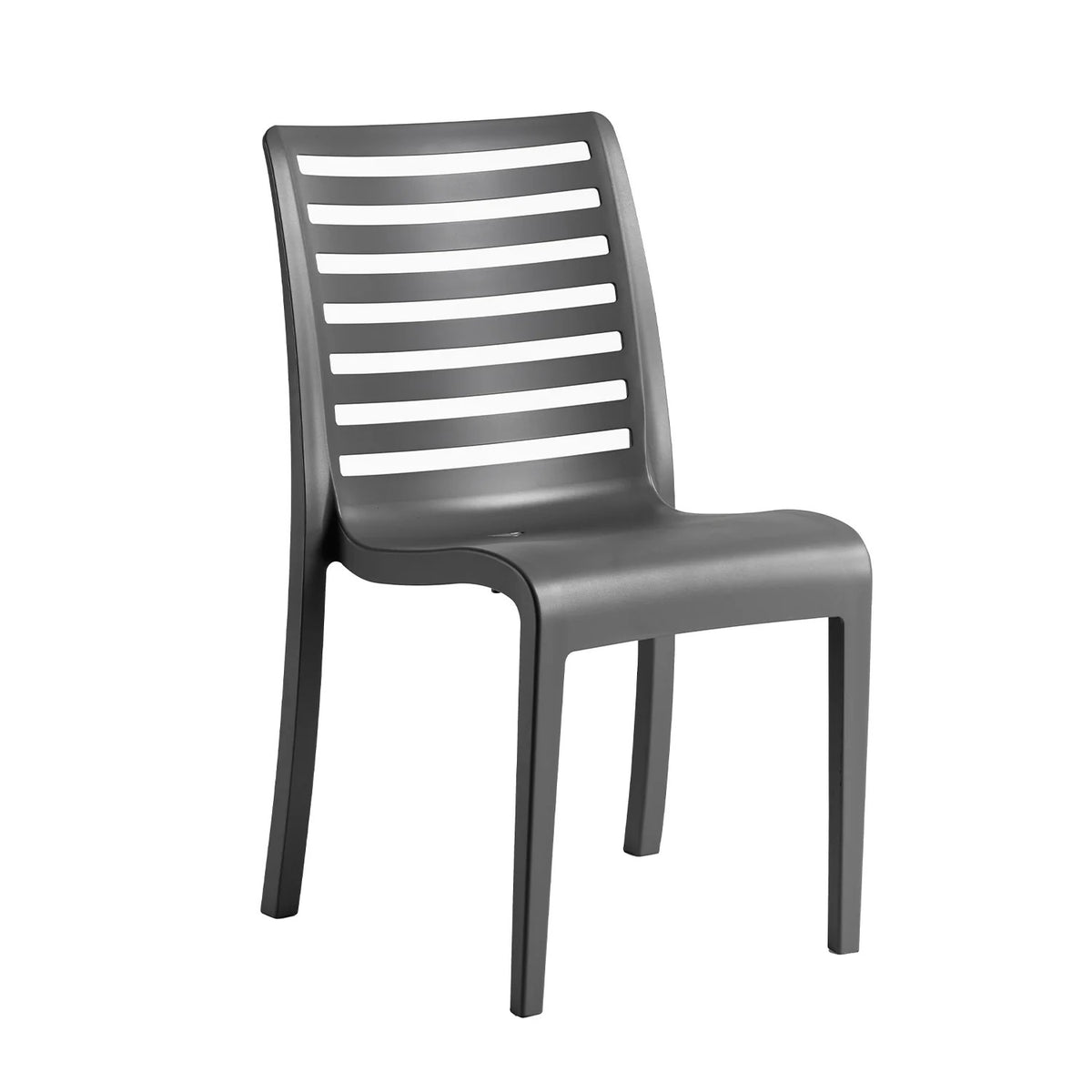 Grosfillex Astoria Chair, 20 15/16" Wide - Gray