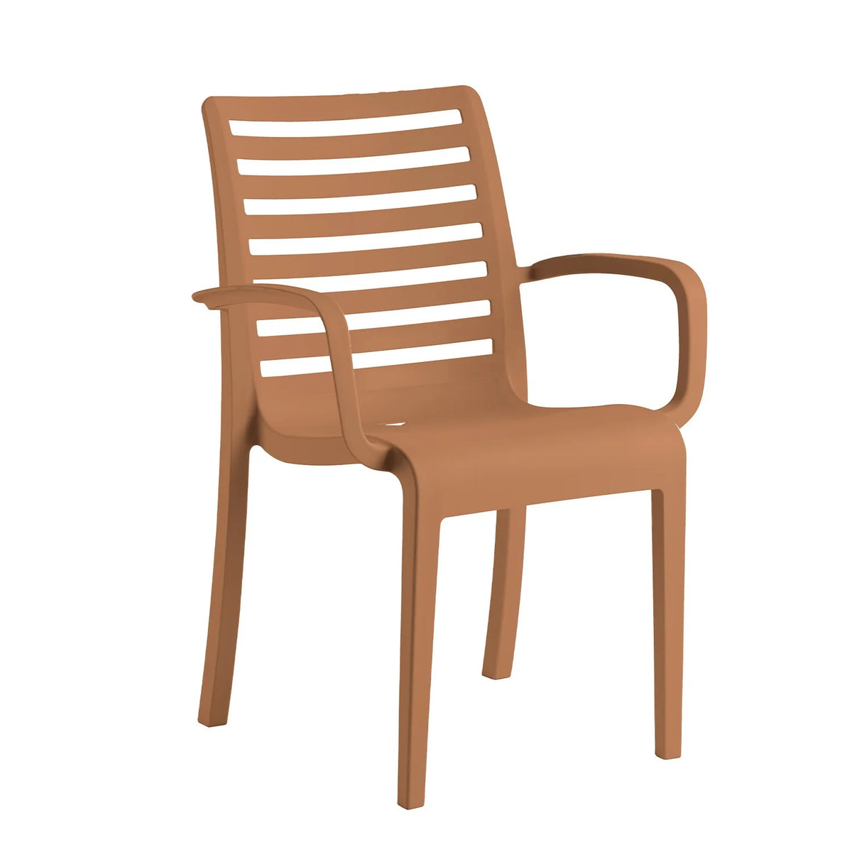 Grosfillex Astoria Chair, 23 5/8" Wide - Brown