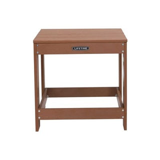 Lifetime 60246 Polystyrene Table, 16" x 16", Brown - Default Title