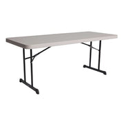Lifetime Folding Table, 30" x 72", Beige - 1/Each