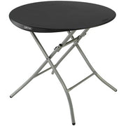 Lifetime Folding Table, 33" Diameter - Black