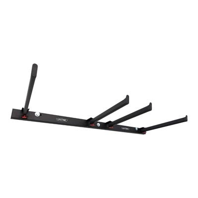 Lifetime 80719 Powder Coated Steel Folding Chair Rack, 42 1/4" Long, Black - Default Title