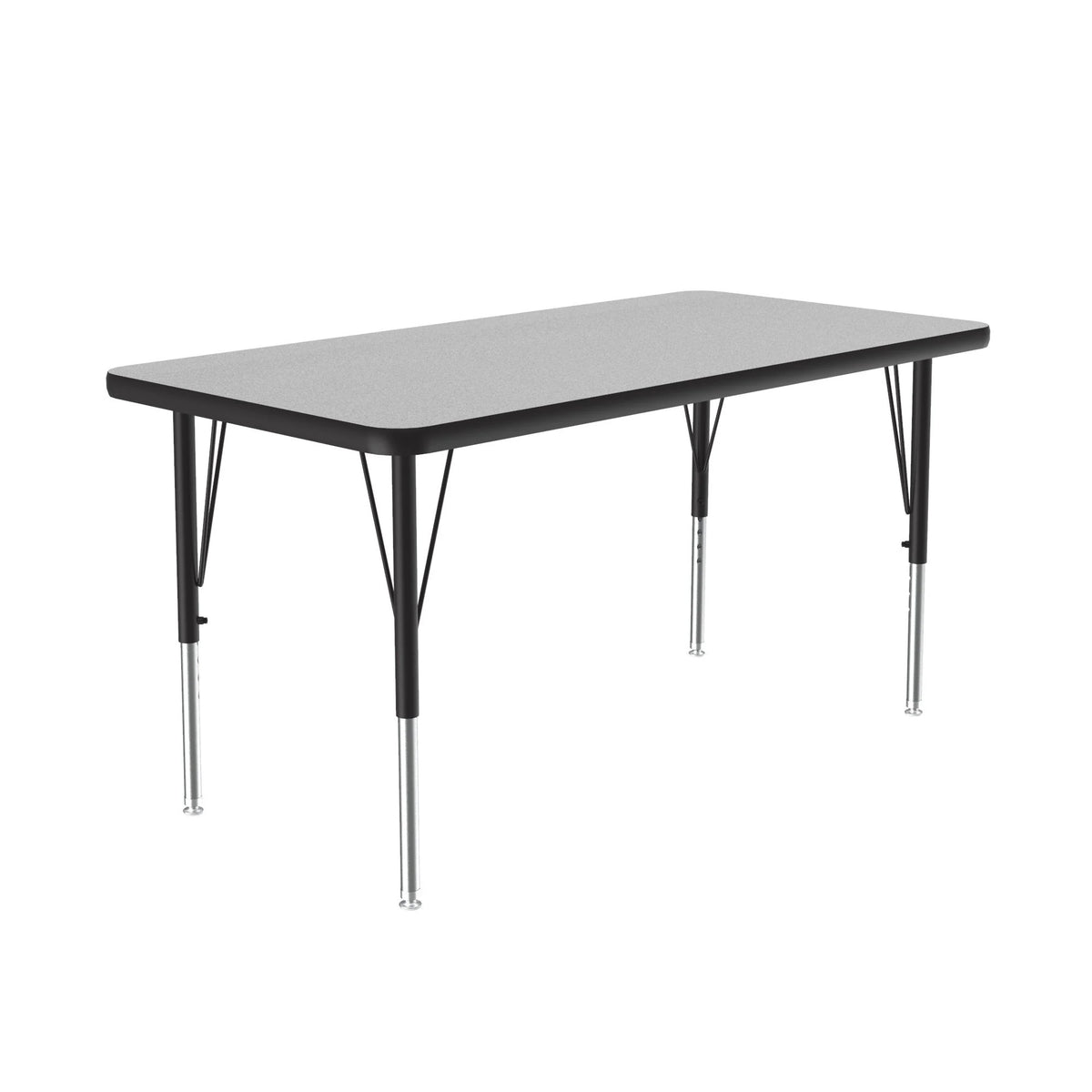 Correll A2448-REC Activity Table, 24" x 48" - Gray / Gray Granite