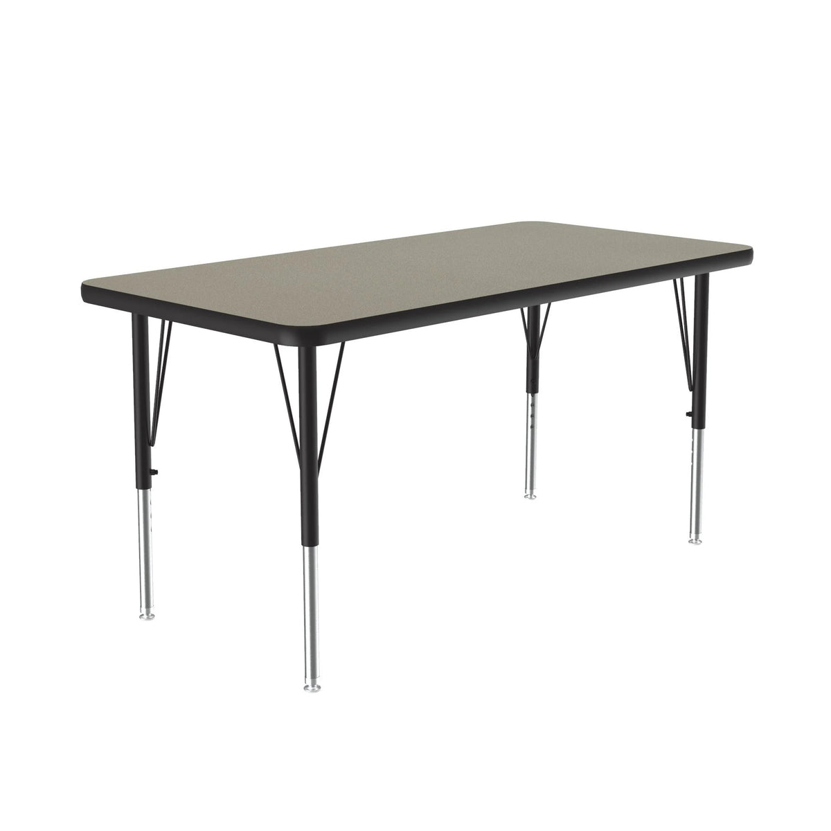 Correll Activity Table, 19 - 29" High, Beige - 24" x 48"