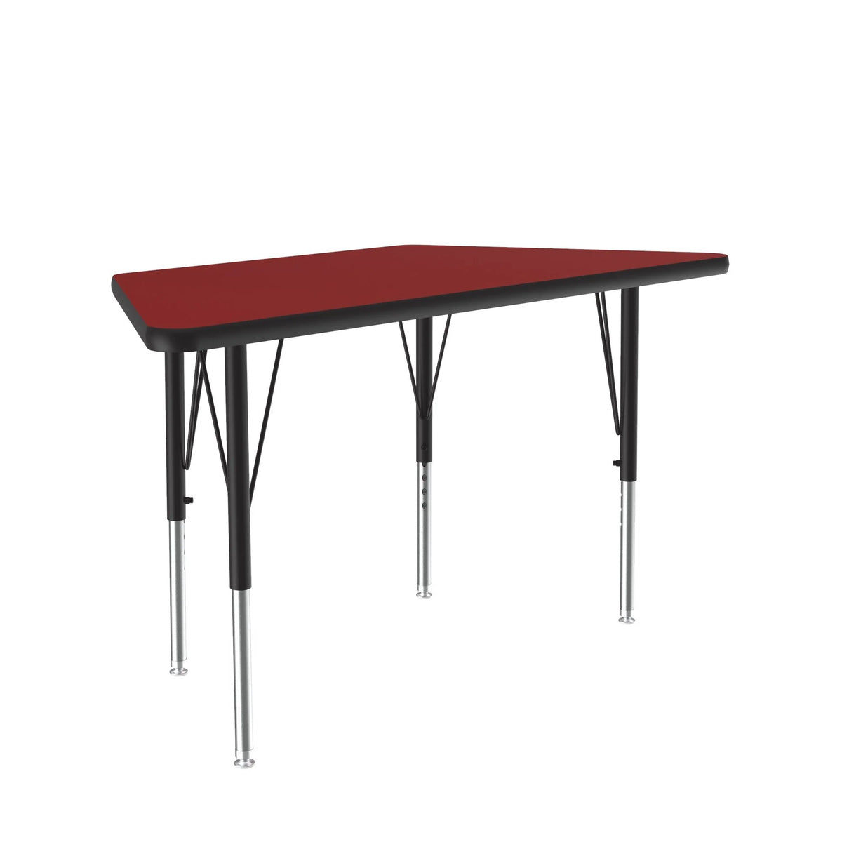 Correll A2448-TRP Activity Table, 20" x 24 3/16 - 45 5/16" - Red / Matte