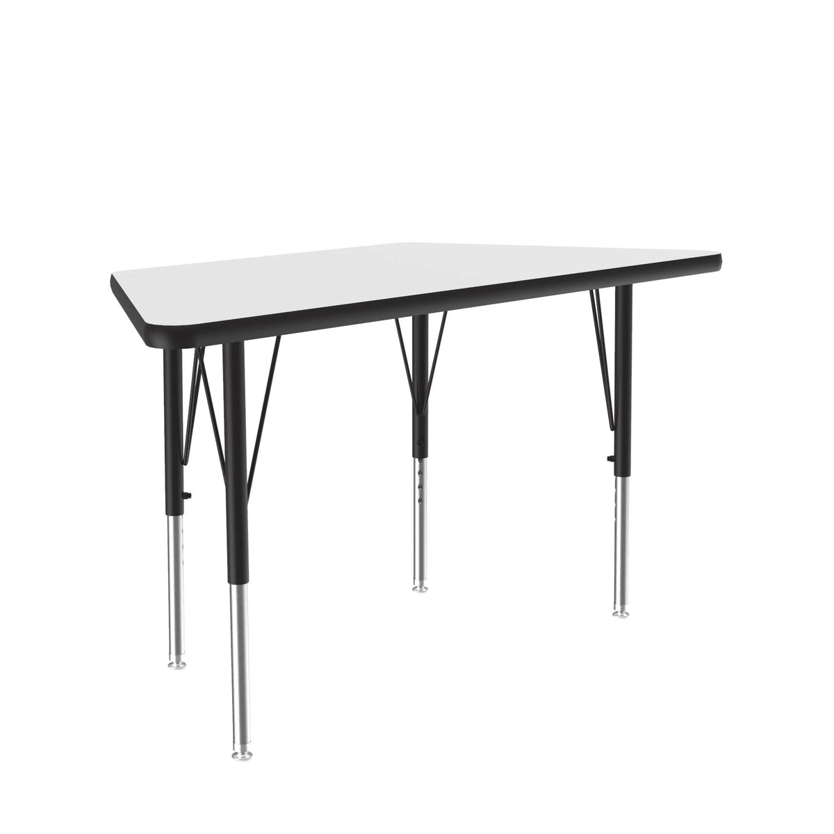 Correll A2448-TRP Activity Table, 20" x 24 3/16 - 45 5/16" - White / Matte