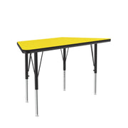 Correll A2448-TRP Activity Table, 20" x 24 3/16 - 45 5/16" - Yellow / Matte
