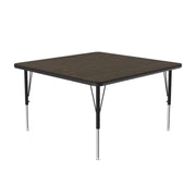 Correll A4242-SQ Activity Table, 42" x 42" - Brown / Walnut