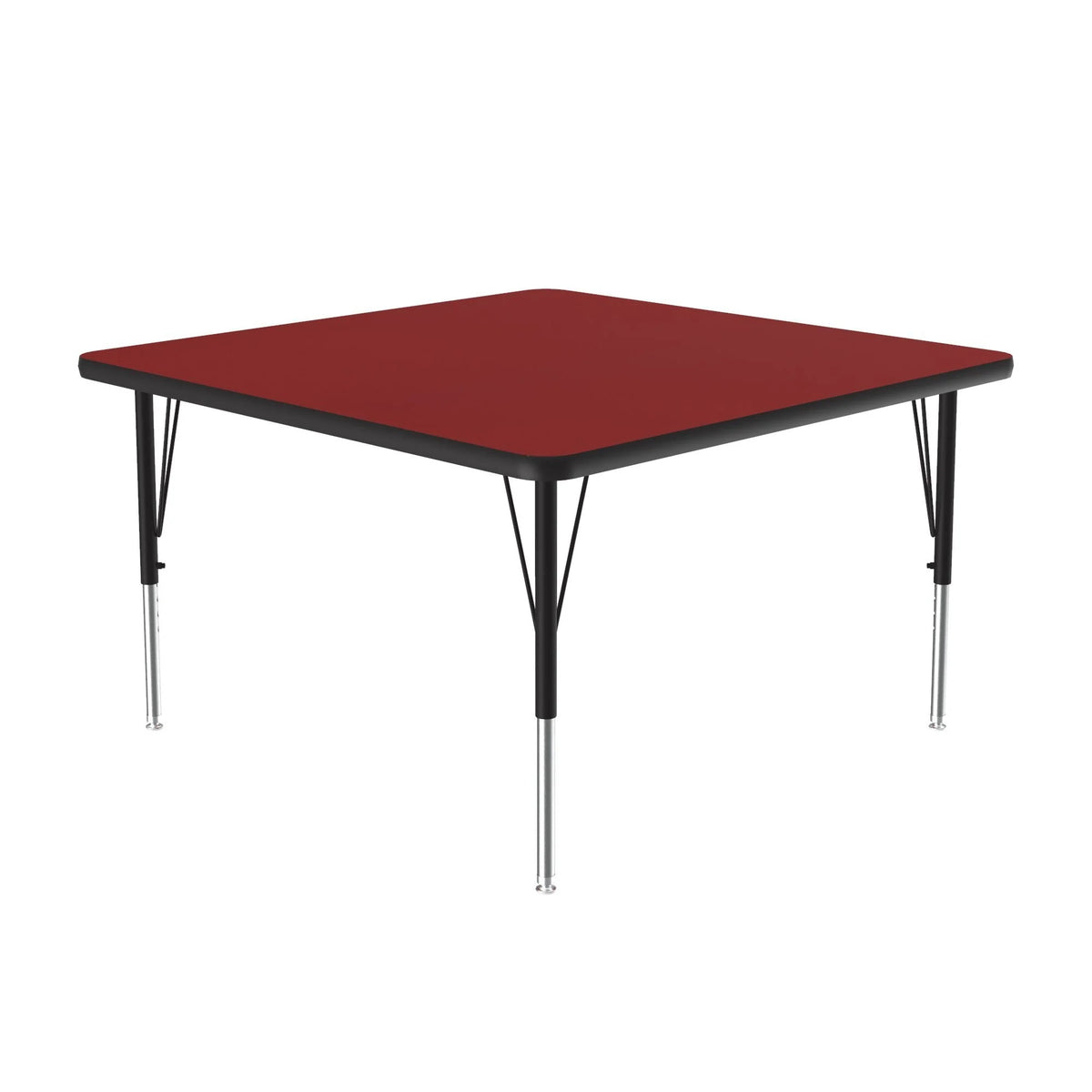Correll A4242-SQ Activity Table, 42" x 42" - Red / Matte