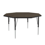 Correll A48-OCT Activity Table, 48" Wide - Brown / Walnut