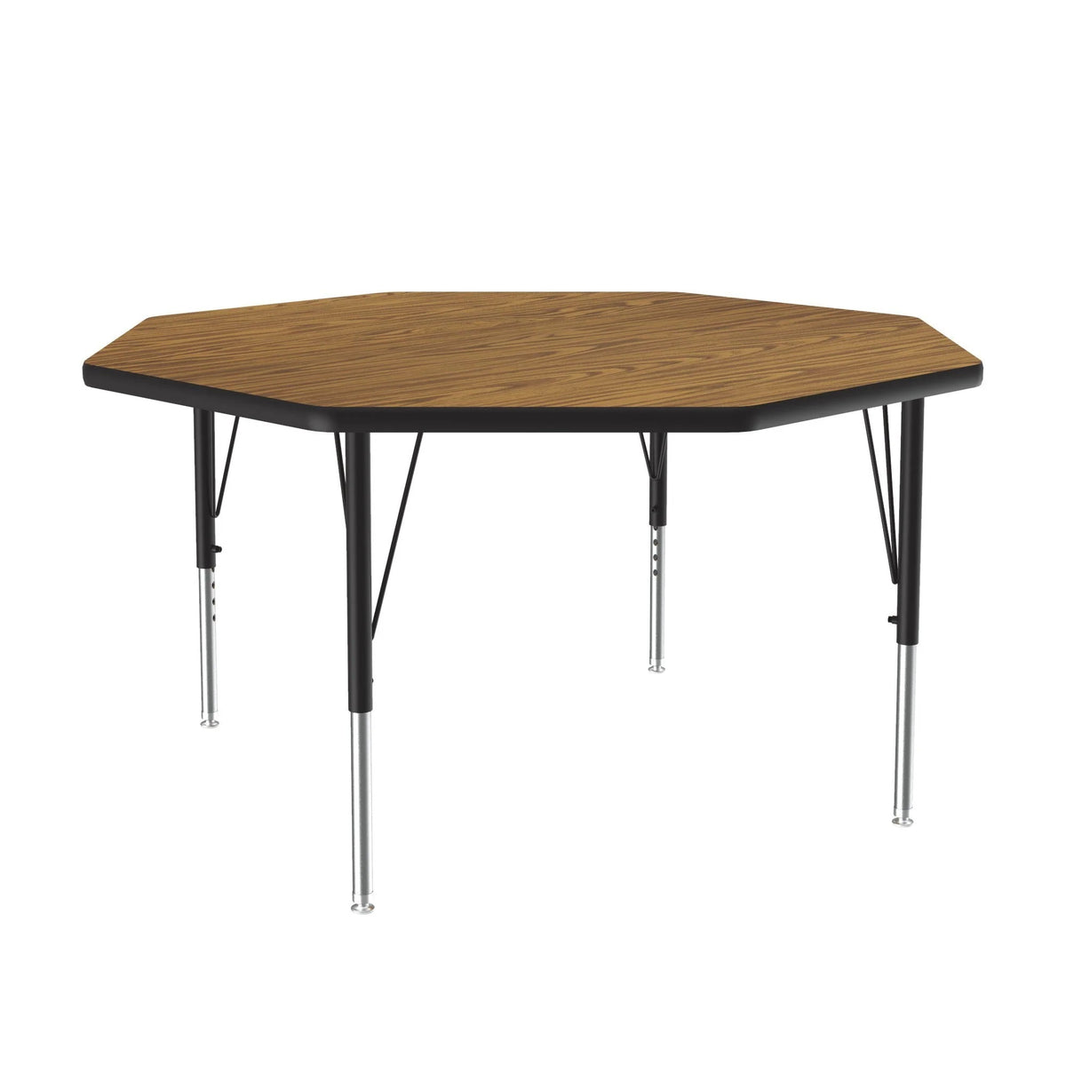 Correll A48-OCT Activity Table, 48" Wide - Brown / Oak