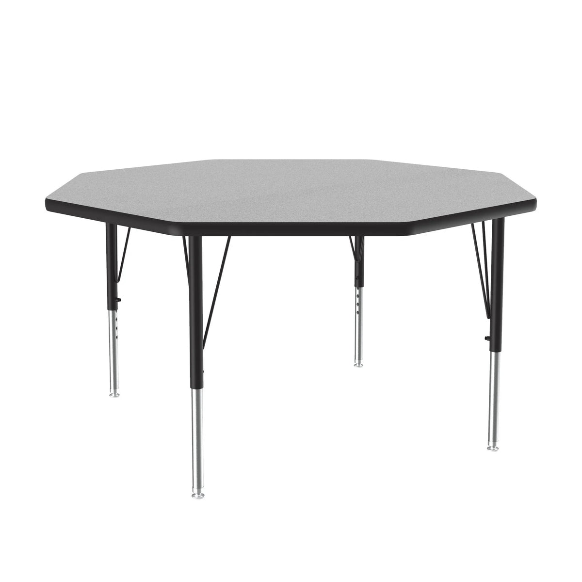 Correll A48-OCT Activity Table, 48" Wide - Gray / Gray Granite