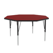 Correll A48-OCT Activity Table, 48" Wide - Red / Matte