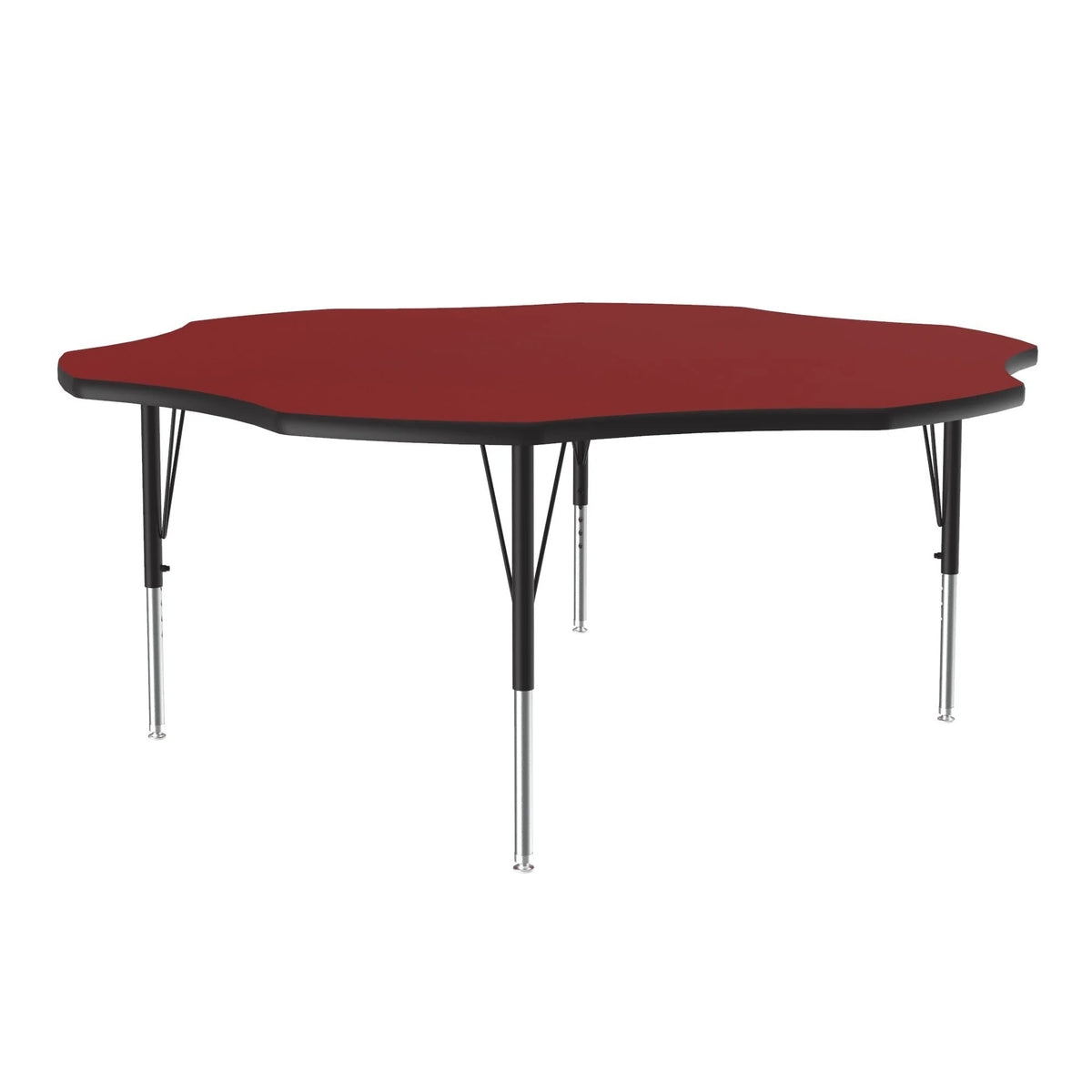 Correll A60-FLR Activity Table, 60" Wide - Red / Matte