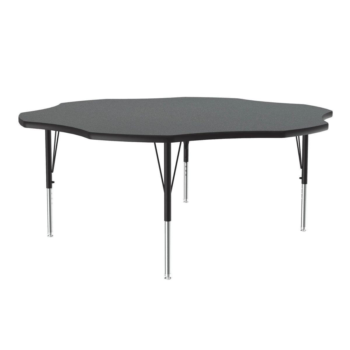 Correll A60-FLR Activity Table, 60" x 60" - Gray / Gray Granite