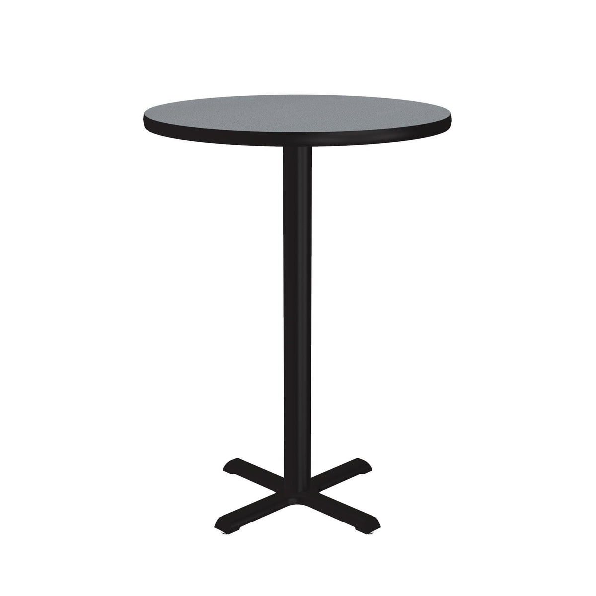 Correll BXB24R Table, 24" Diameter - Gray Granite