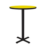 Correll BXB30R Table, 30" Diameter - Yellow