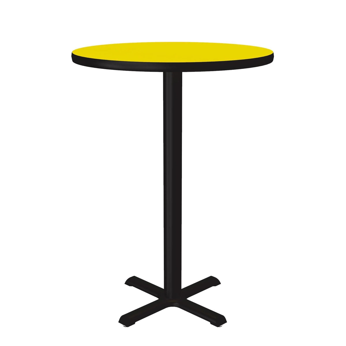 Correll BXB30R Table, 30" Diameter - Yellow