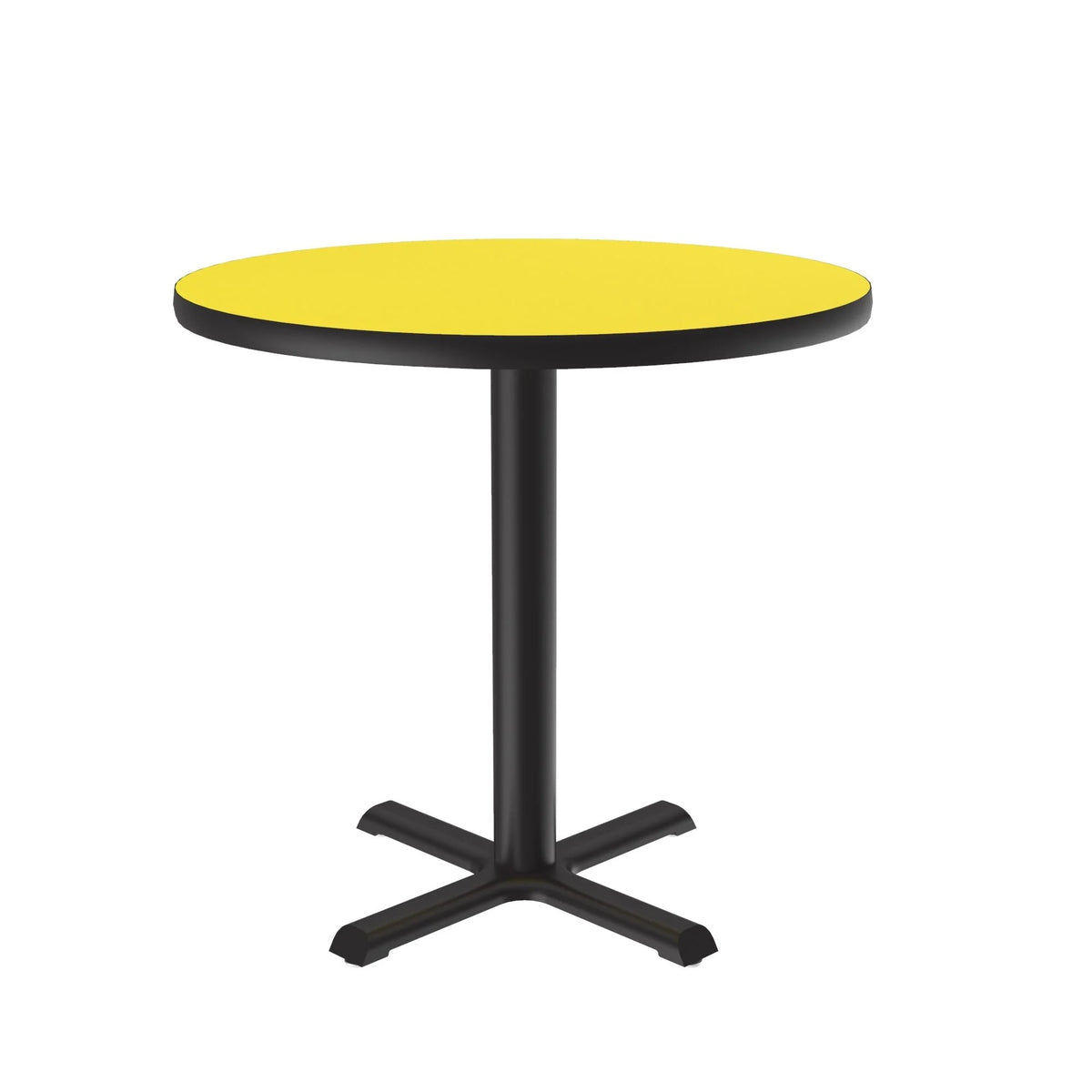 Correll BXT30R Table, 30" Diameter - Yellow