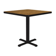 Correll BXT30S Table, 30" x 30" - Medium Oak