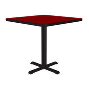 Correll BXT30S Table, 30" x 30" - Red