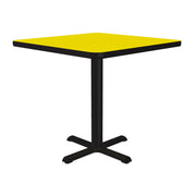 Correll BXT30S Table, 30" x 30" - Yellow