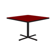 Correll BXT36S Table, 36" x 36" - Red