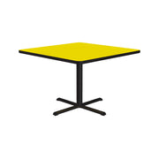 Correll BXT36S Table, 36" x 36" - Yellow
