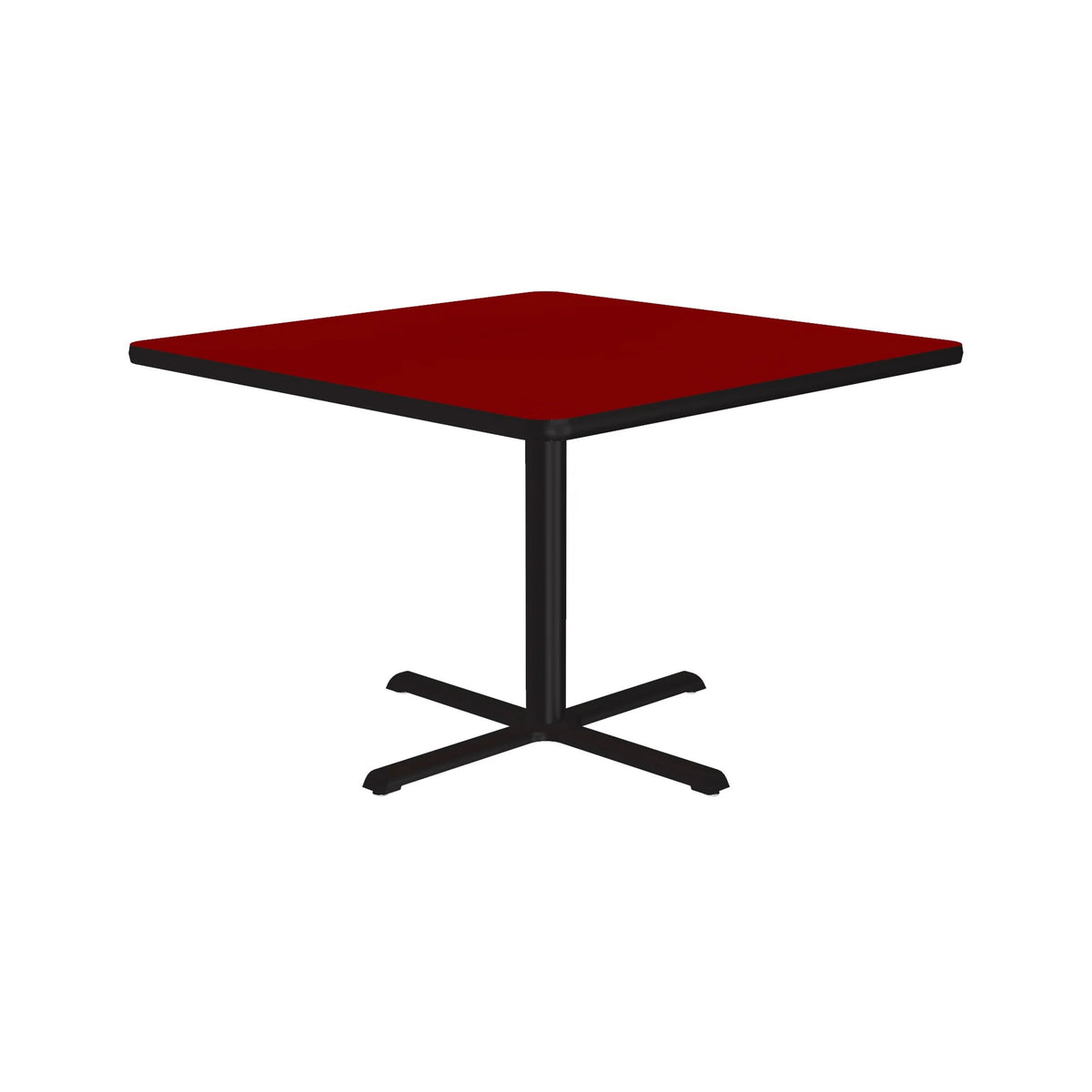 Correll BXT42S Table, 42" x 42" - Red