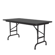Correll Folding Table, 22 - 32" High, Black - 24" x 48"