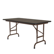 Correll Folding Table, 22 - 32" High, Brown - 24" x 48"