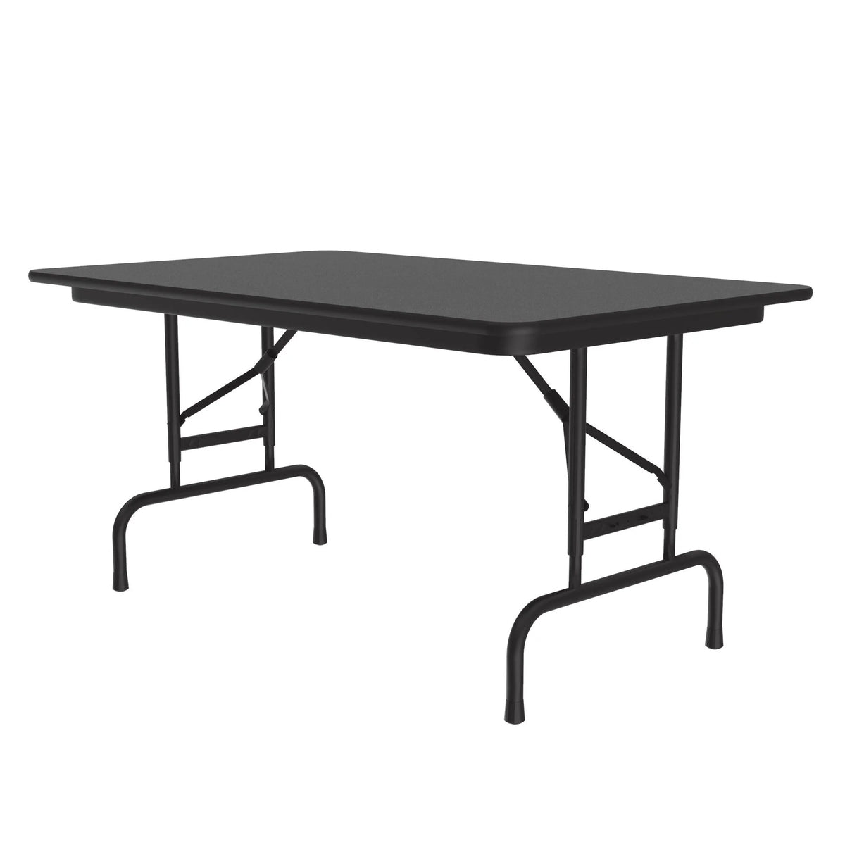 Correll Folding Table, 22 - 32" High, Black - 30" x 48"