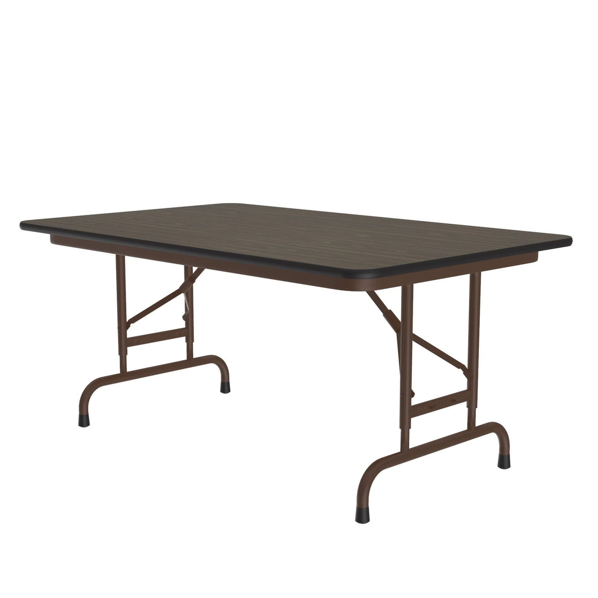 Correll Folding Table, 22 - 32" High, Brown - 30" x 48"