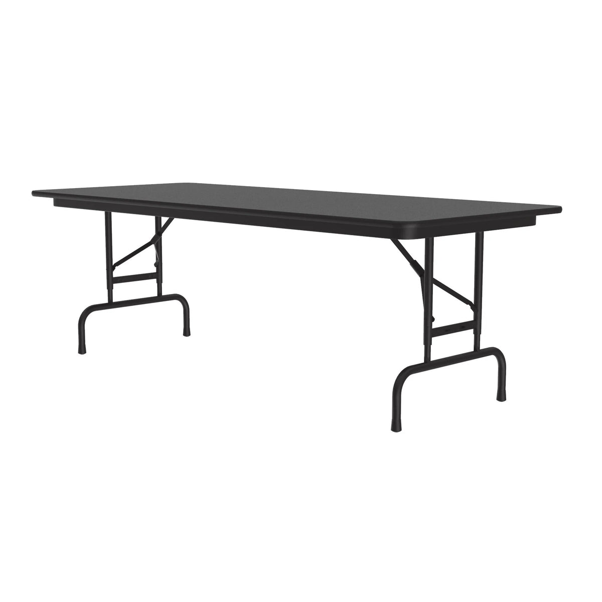Correll Folding Table, 22 - 32" High, Black - 30" x 72"