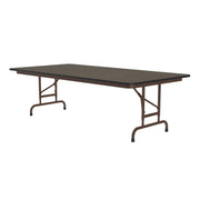 Correll Folding Table, 22 - 32" High, Brown - 36" x 96"