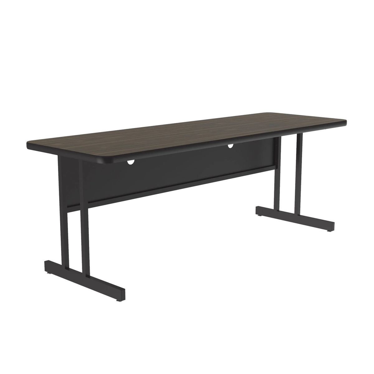 Correll CS2472 Computer Table, 24" x 72" - Walnut