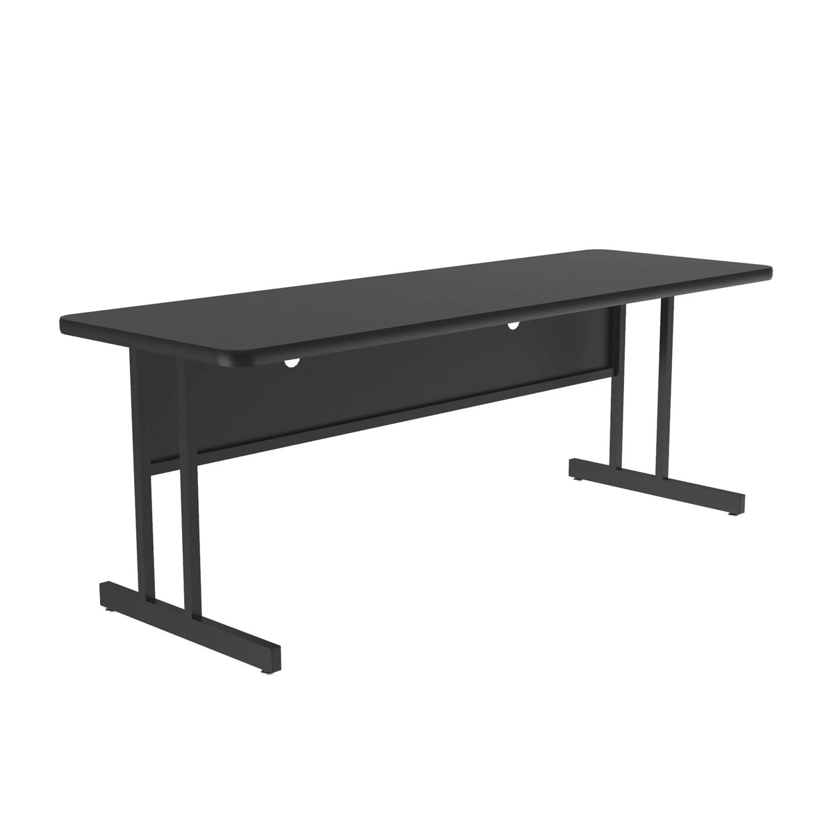 Correll CS2472 Computer Table, 24" x 72" - Black Granite
