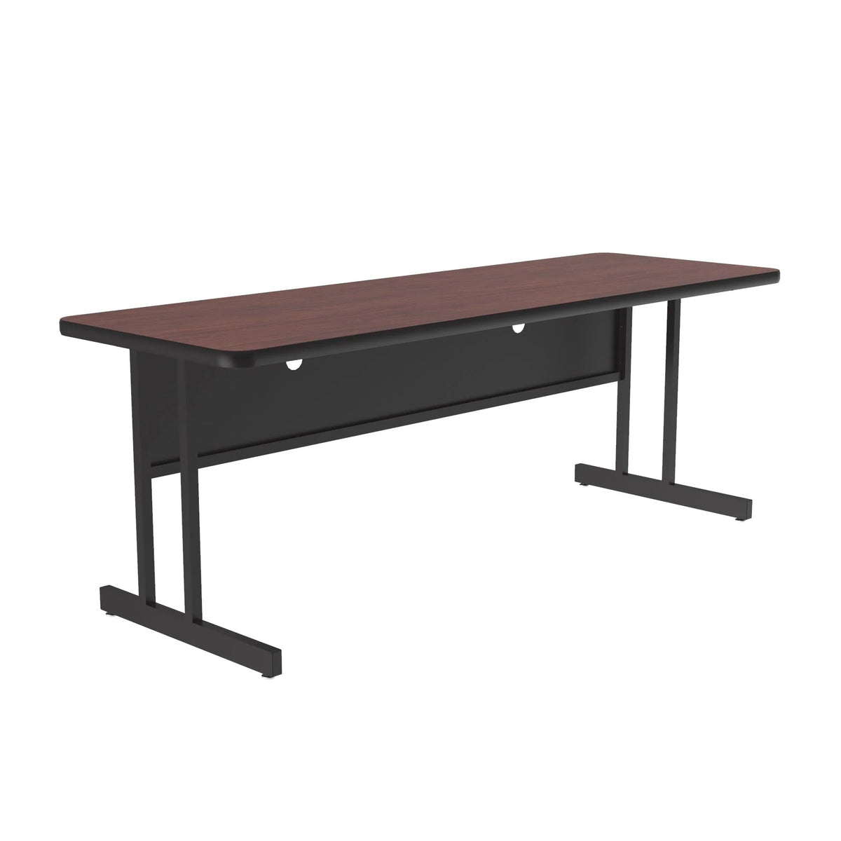Correll CS2472 Computer Table, 24" x 72" - Mahogany