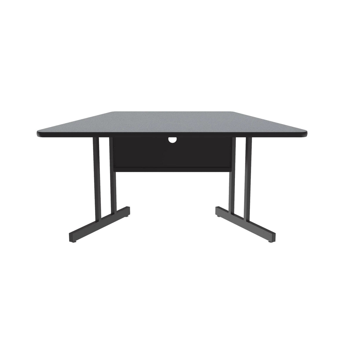 Correll CS3060TR Computer Table, 2 - 3 Chairs - Gray Granite